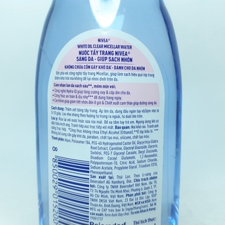 Nước Tẩy Trang Nivea White Micellar Water