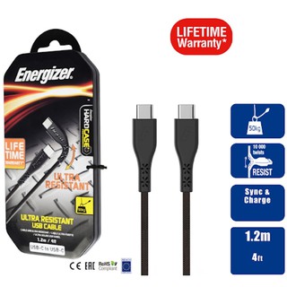 Cáp usb-c-c2.0 lw energizer 1.2m - c41c2cg