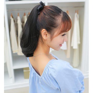 [ SẴN] - Tóc buộc giả cụp đuôi Hàn Quốc chấm vai 35cm