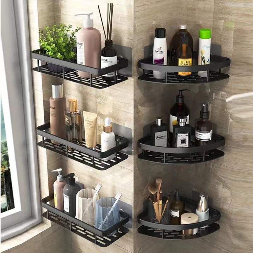 Kệ Đựng Đồ Dùng Hình Tam Giác Bằng Nhôm Tiện Dụng Cho Nhà Tắm
