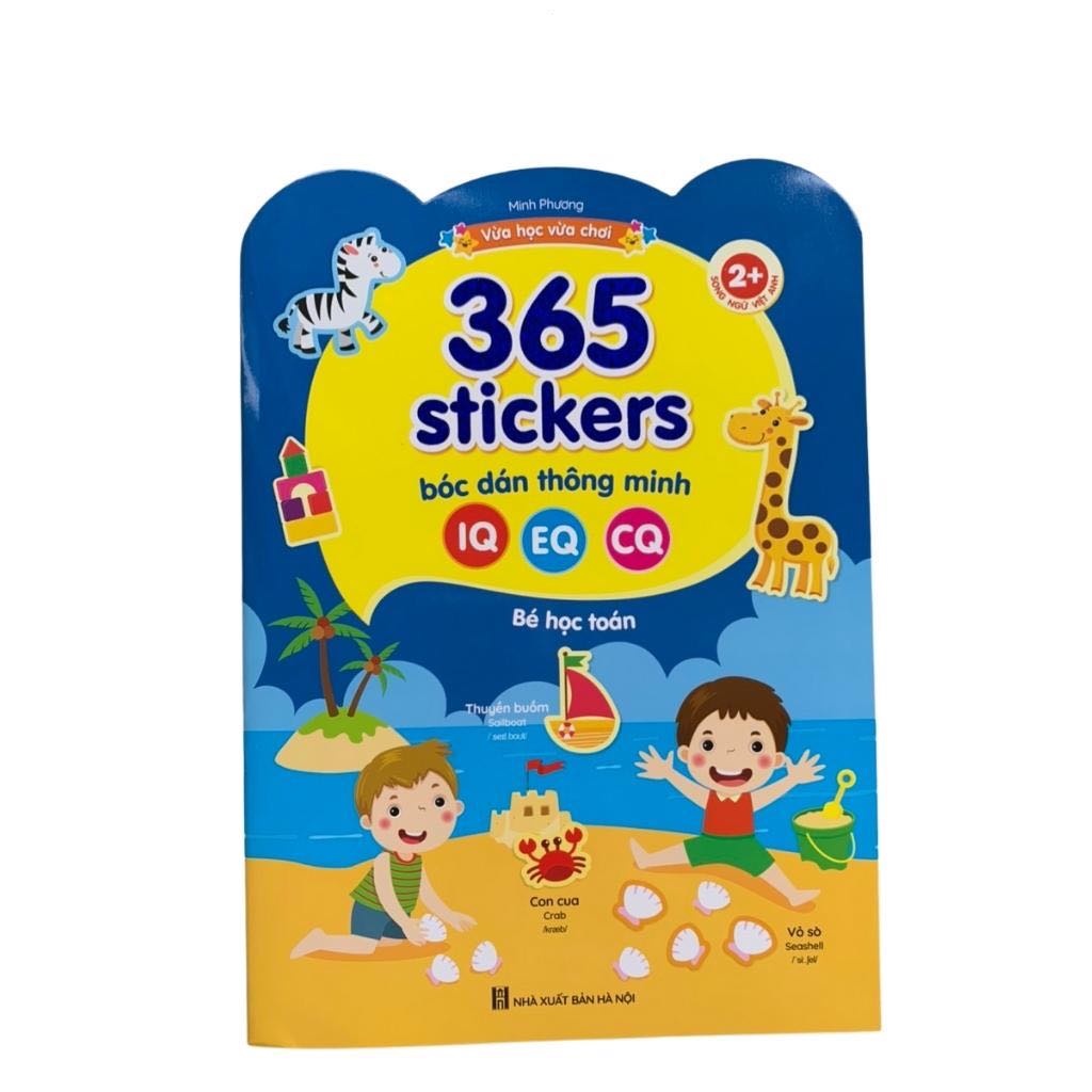 Sách - 365 stickers Bóc dán thông minh song ngữ Việt Anh dành cho trẻ từ 2-6 tuổi