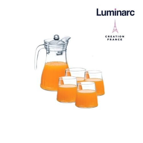 Bộ Bình Ly Thuỷ Tinh Luminarc Bucolique 5 món  LUBUP5362
