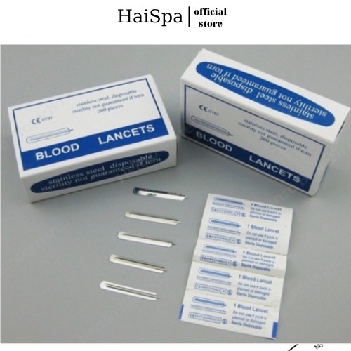 Kim Chích Mụn Hộp 200 Chiếc Lancets - Haispa