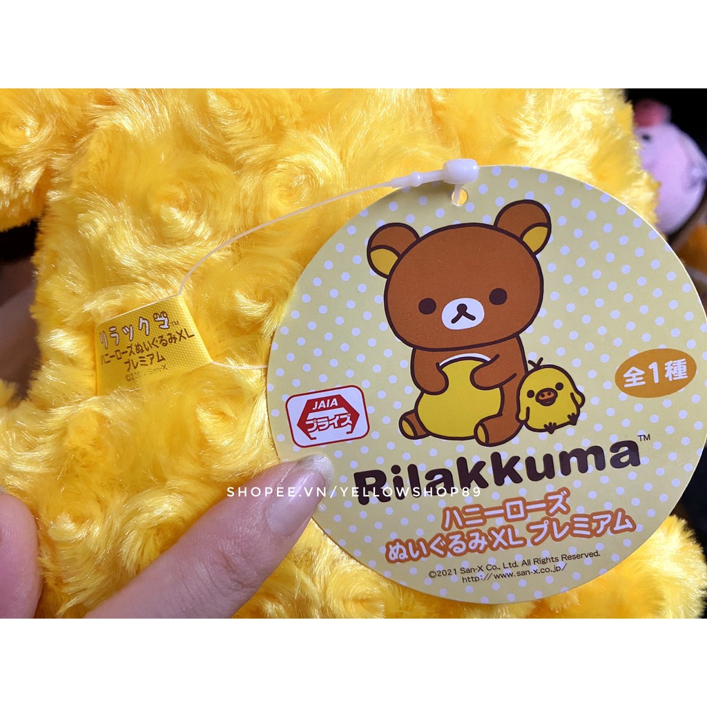 Gấu bông Rilakkuma - Honey Rose Plushy XL Premium - 44cm