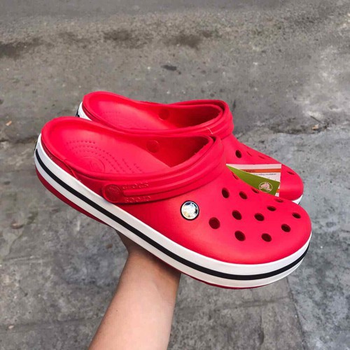 Dép cross đế bánh mì sục bít đầu cho nam và nữ đủ size 36, 37, 38, 39, 40, 41, 42, 43, 44, màu đỏ hàng xuất khẩu