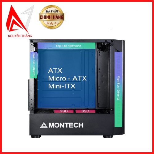 Vỏ case máy tính Montech X1