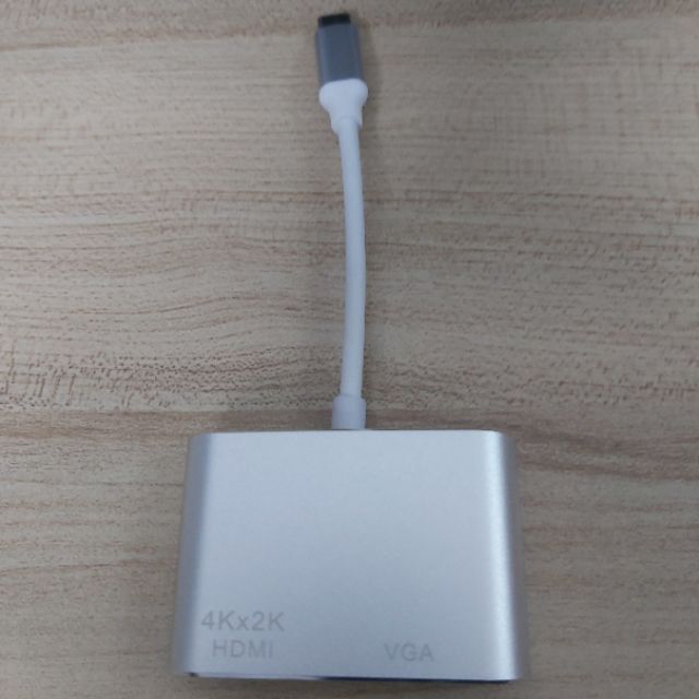 Hub USB Type-C ra HDMI, VGA cho Macbook, MHL