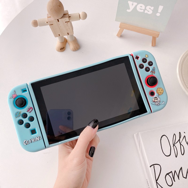 Vỏ Bảo Vệ Máy Chơi Game Nintendo Switch Hình Cậu Bé Bút Chì Dễ Thương