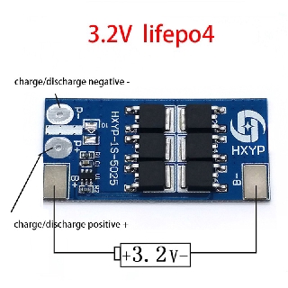 1S 3.2V 25A lifepo4 Bảng bảo vệ pin lithium Iron Phosphate 1 Cell 3.6V mô-đun bảo vệ chống quá tải quá mức