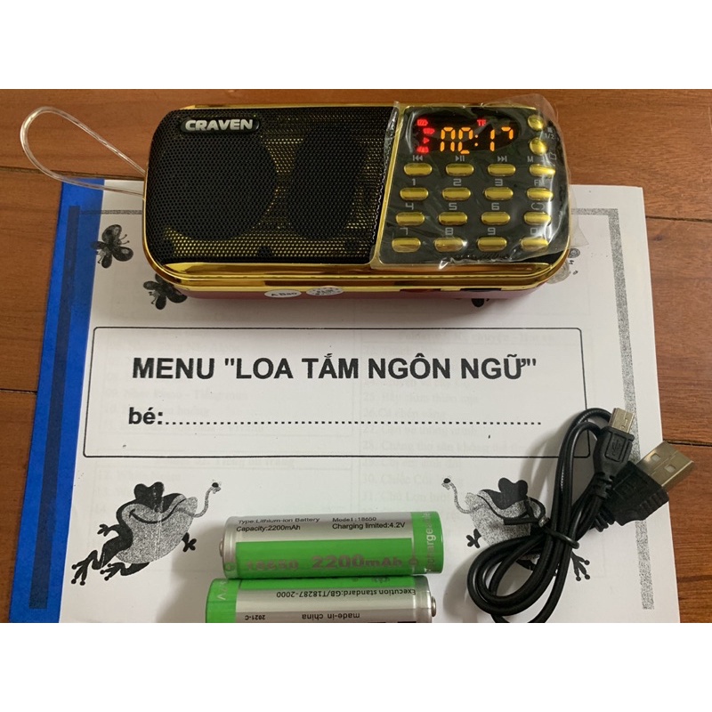 Loa học tiếng anh cho bé, loa tắm ngôn ngữ cho bé, đài FM