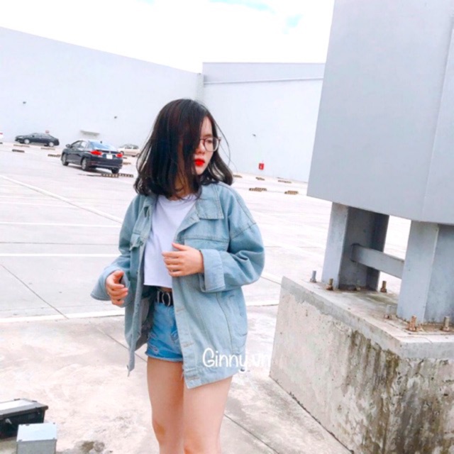 [SALE SỐC]_ ÁO KHOÁC JEAN TRƠN BASIC (hình thật,có sẵn)