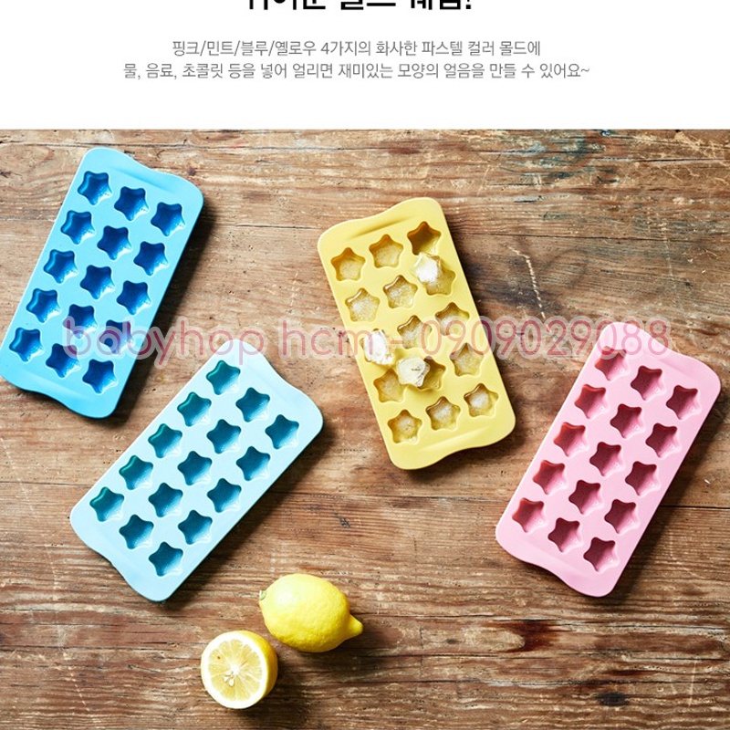 Khay làm đá, khuôn làm socola bằng silicone Lock&Lock CKT202 CKT220 CKT221 CKT222 - BABYHOPSG