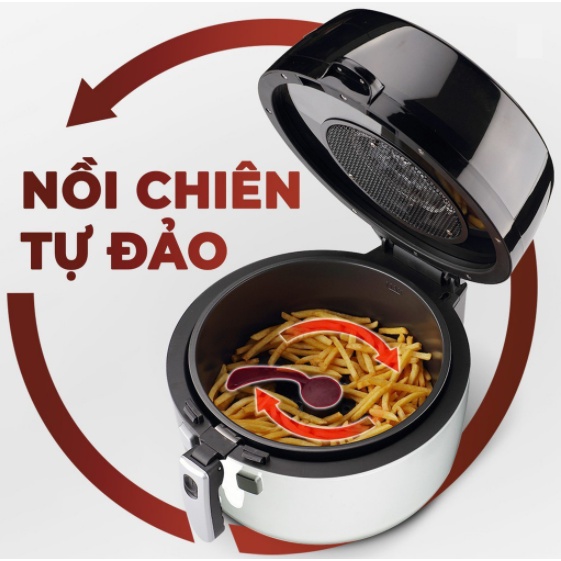 Nồi chiên không dầu Nineshield 8 lít nhìn xuyên thấu đồ ăn bên trong, lỗi 1 đổi 1, bảo hành 12 tháng