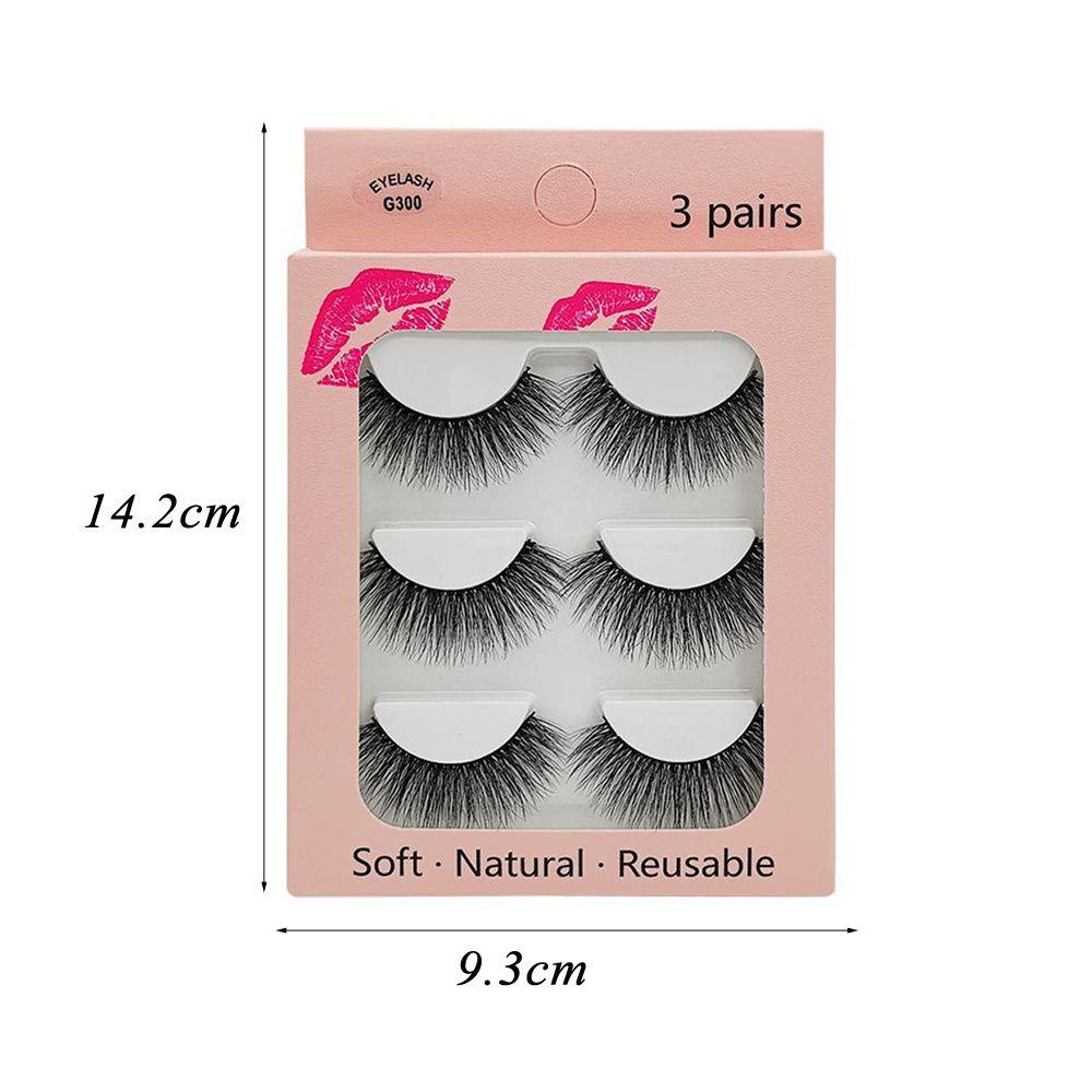 Set 3 Cặp Lông Mi Giả 3D Thời Trang Cho Nữ