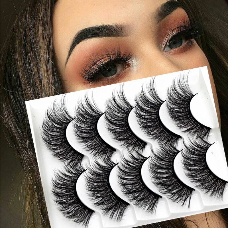 [Hàng mới về] Bộ Lông Mi Giả Mềm Mại Tự Nhiên Phong Cách 3d Thủ Công Chuyên Nghiệp