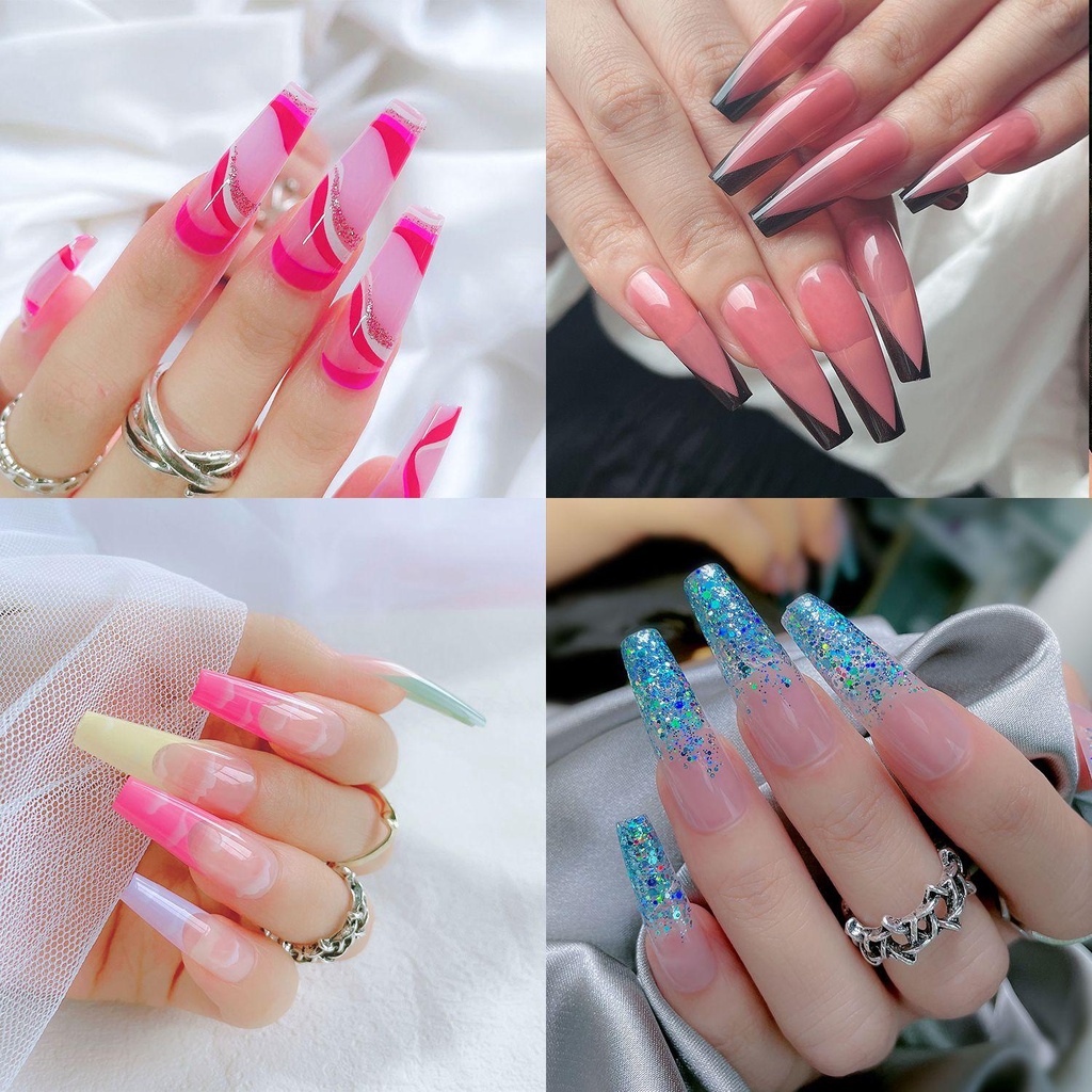 EUCA Hộp 24 Móng Tay Giả Múa Ba Lê