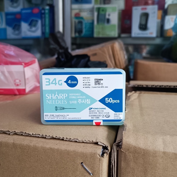 Combo 10 cái Kim dưỡng chất meso căng bóng da, Kim 34G Kim 32G Chuẩn y khoa