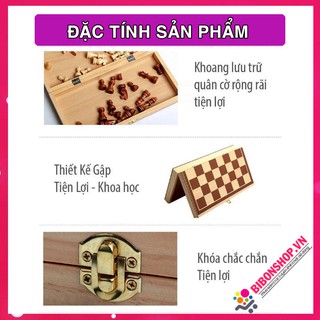 Bộ cờ vua bằng Gỗ cao cấp cho bé