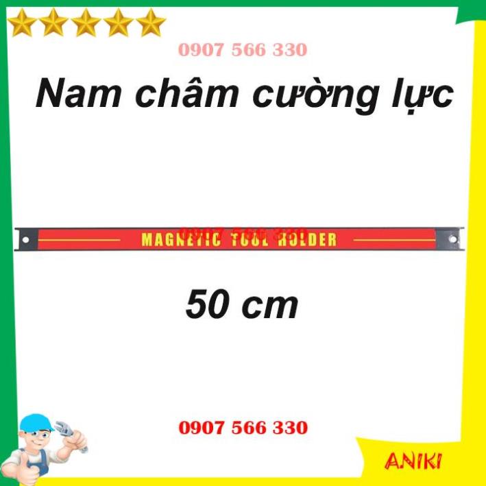 Thanh Nam Châm Treo Dao_Giá Treo Hút Dụng Cụ Cơ Khí Đồ Nghề Dài 50cm QE069
