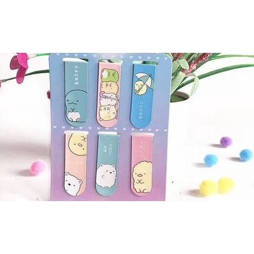 6 mảnh CUTE Bookmark Động vật đánh dấu trang