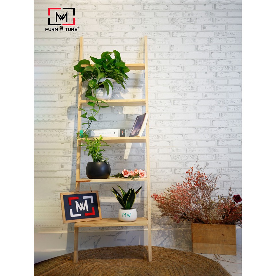 Thang kệ trang trí 5 tầng đa năng thương hiệu MW FURNITURE - Nội thất trang trí
