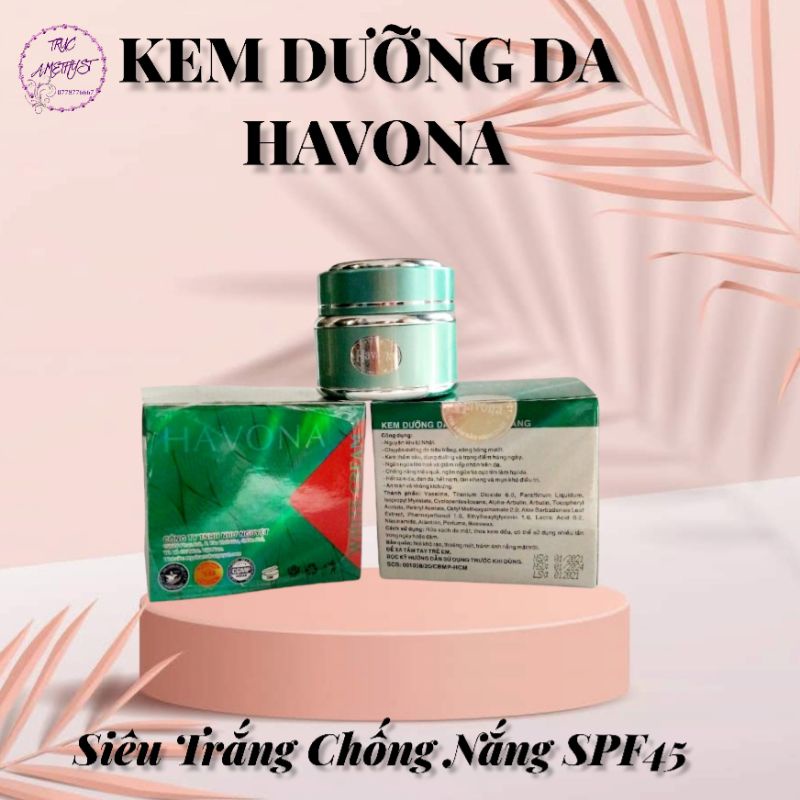 KEM DƯỠNG TRẮNG DA HAVONA SIÊU TRẮNG SPF45