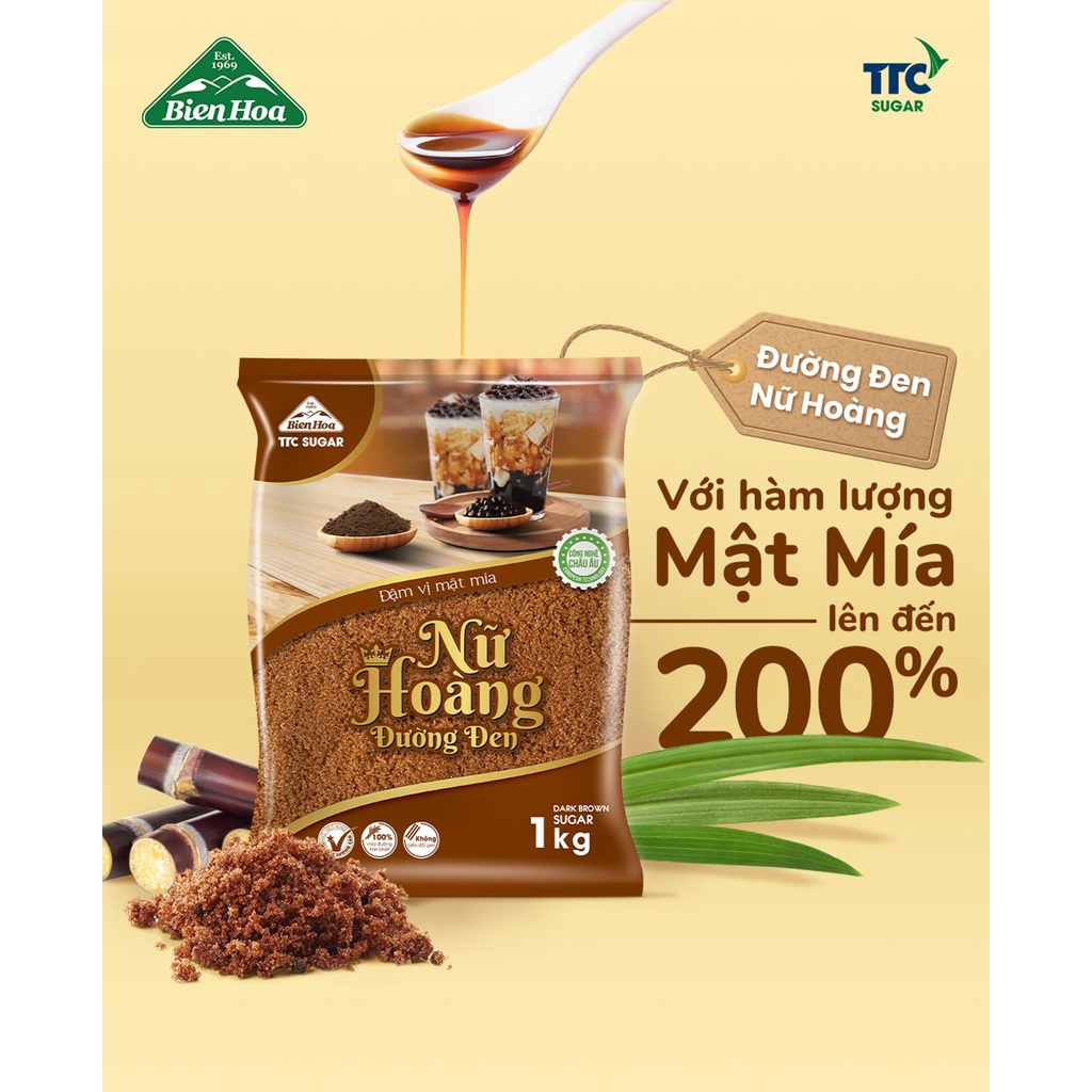Đường đen Biên Hòa Nữ Hoàng gói 1kg