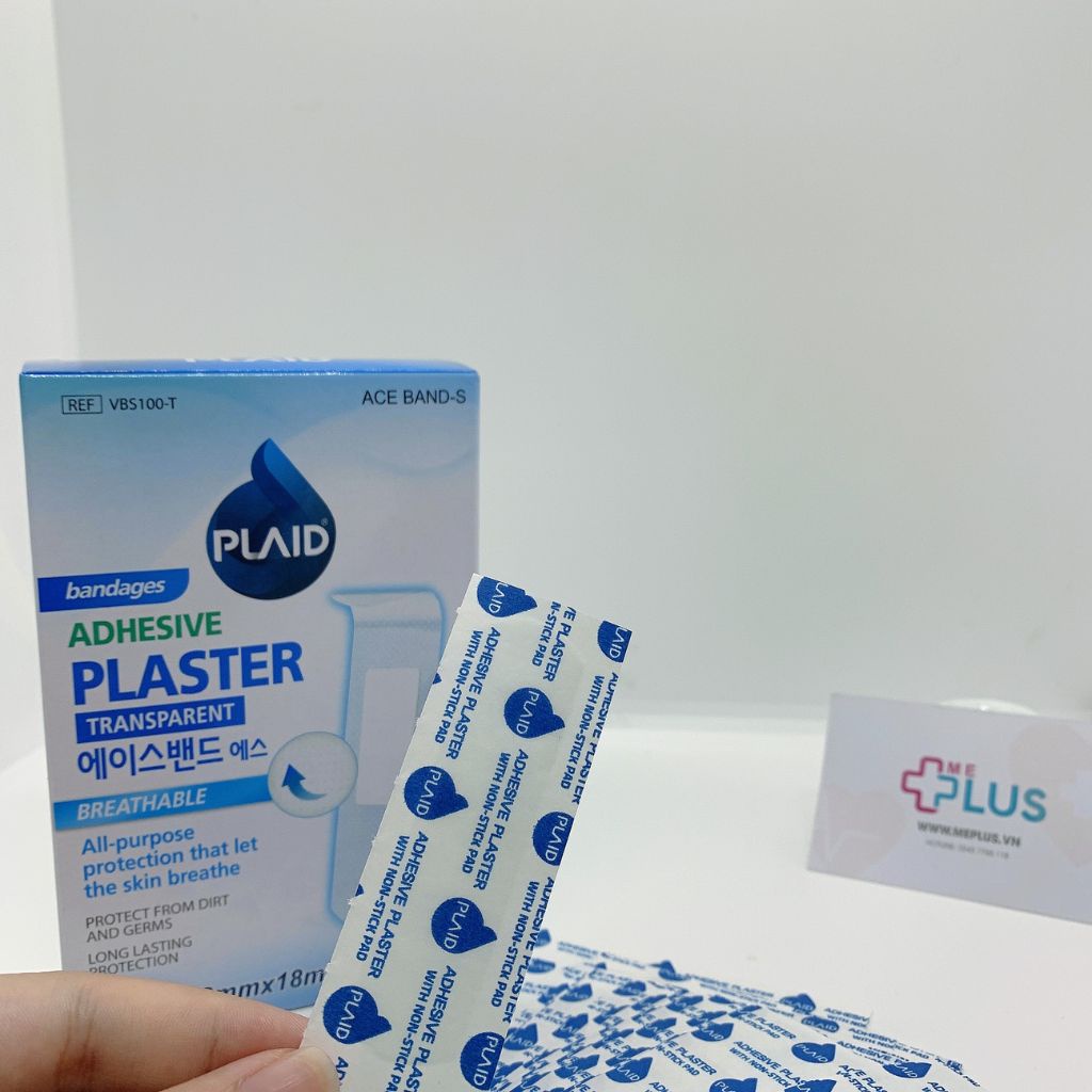 Băng Keo Cá Nhân Trong Suốt - Băng Gâu Vết Thương Ace-Band-S Transparent 72 Mm X 18 Mm  Young Chemical Vina