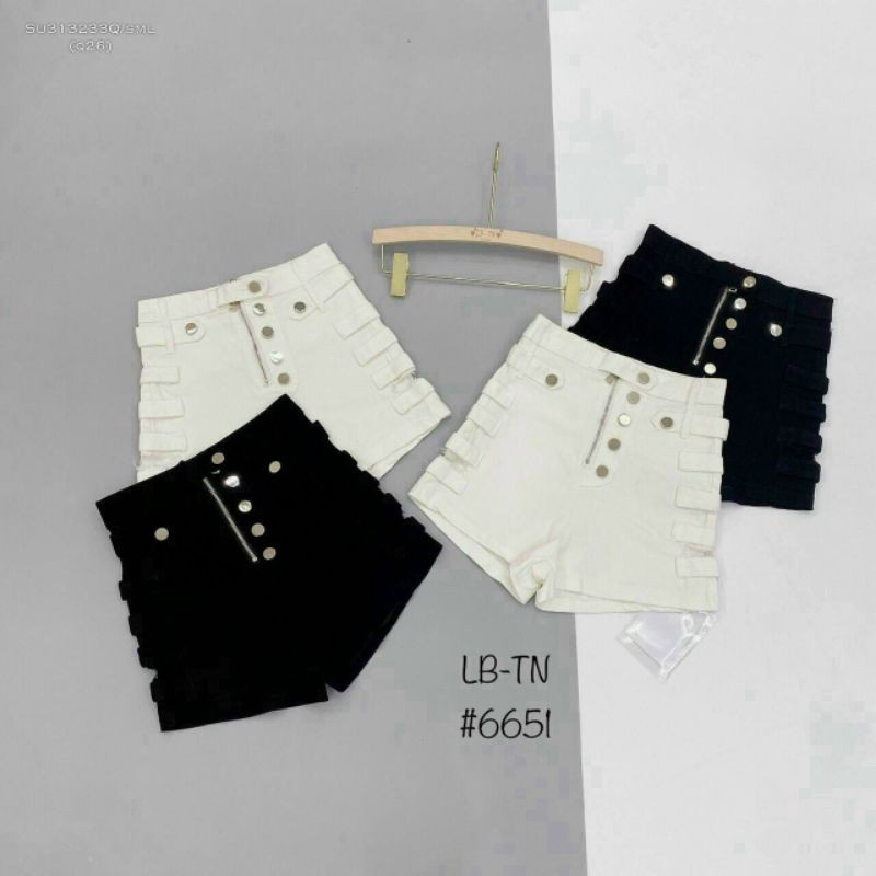 Quần kaki lưng cao phối kiểu | BigBuy360 - bigbuy360.vn