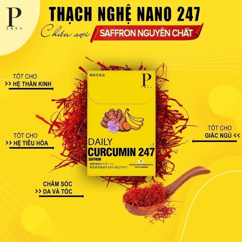 Thạch Nghệ Saffron Vị Chuối 247 Nano Japan