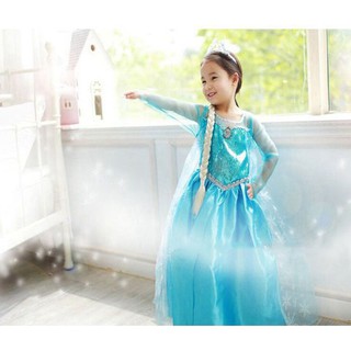 Đầm hóa trang Elsa 2-8 tuổi