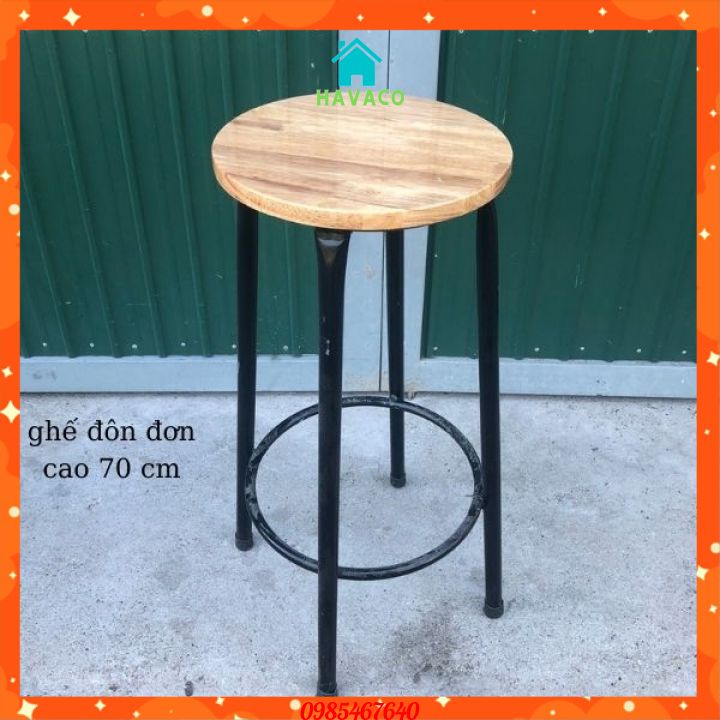 Ghế quầy bar cà phê quán ăn cao 70 cm (không tụa lưng)