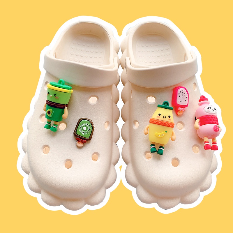 Bộ Phụ Kiện Trang Trí Giày Crocs Dễ Thương Có Thể Tháo Rời