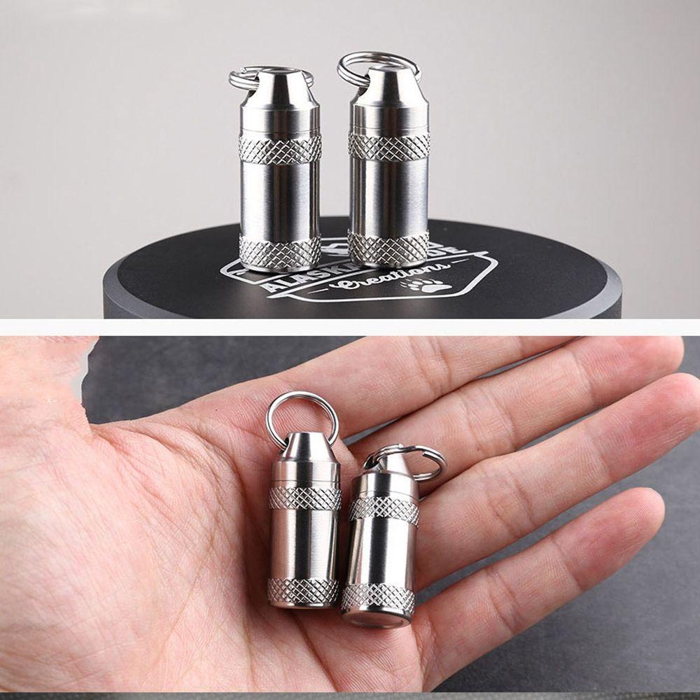 Bình Đựng Nước Mini Bằng Hợp Kim Titan Chống Thấm Nước Tiện Dụng Mang Theo Cắm Trại