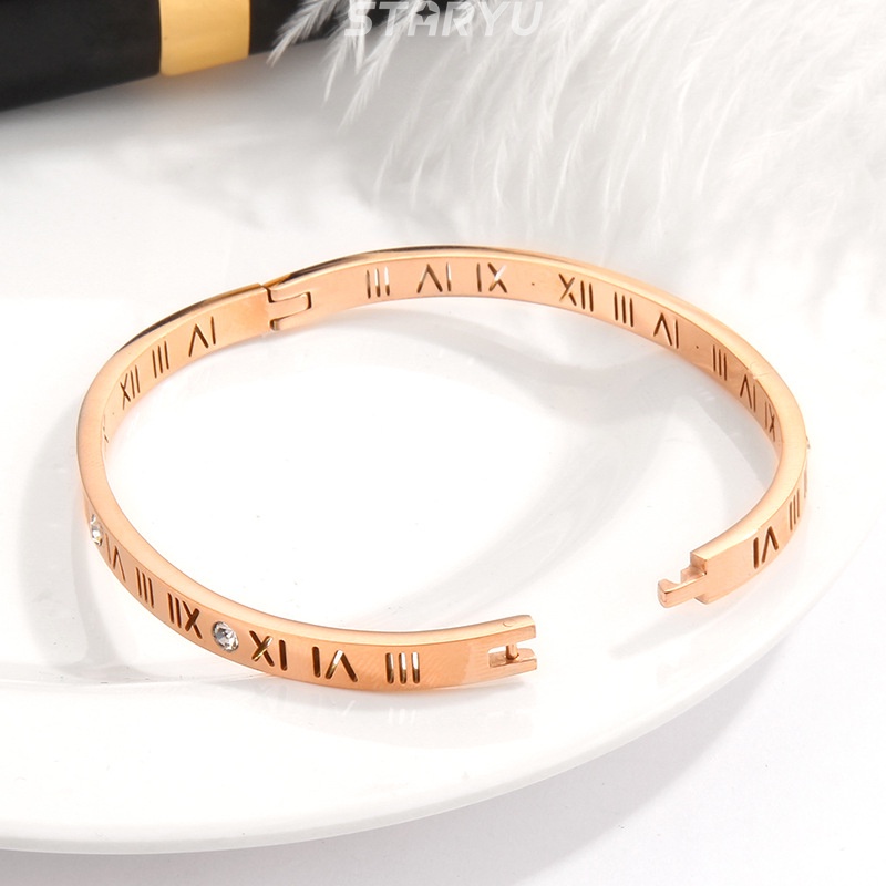 Vòng Tay Thép Titan Mạ Vàng 18K Nhiều Màu Sắc Lựa Chọn