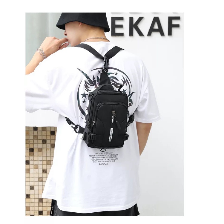 (Balo mini) Túi Đeo Chéo Nam đa năng cao cấp chống nước TIFU147 size 23x15cm