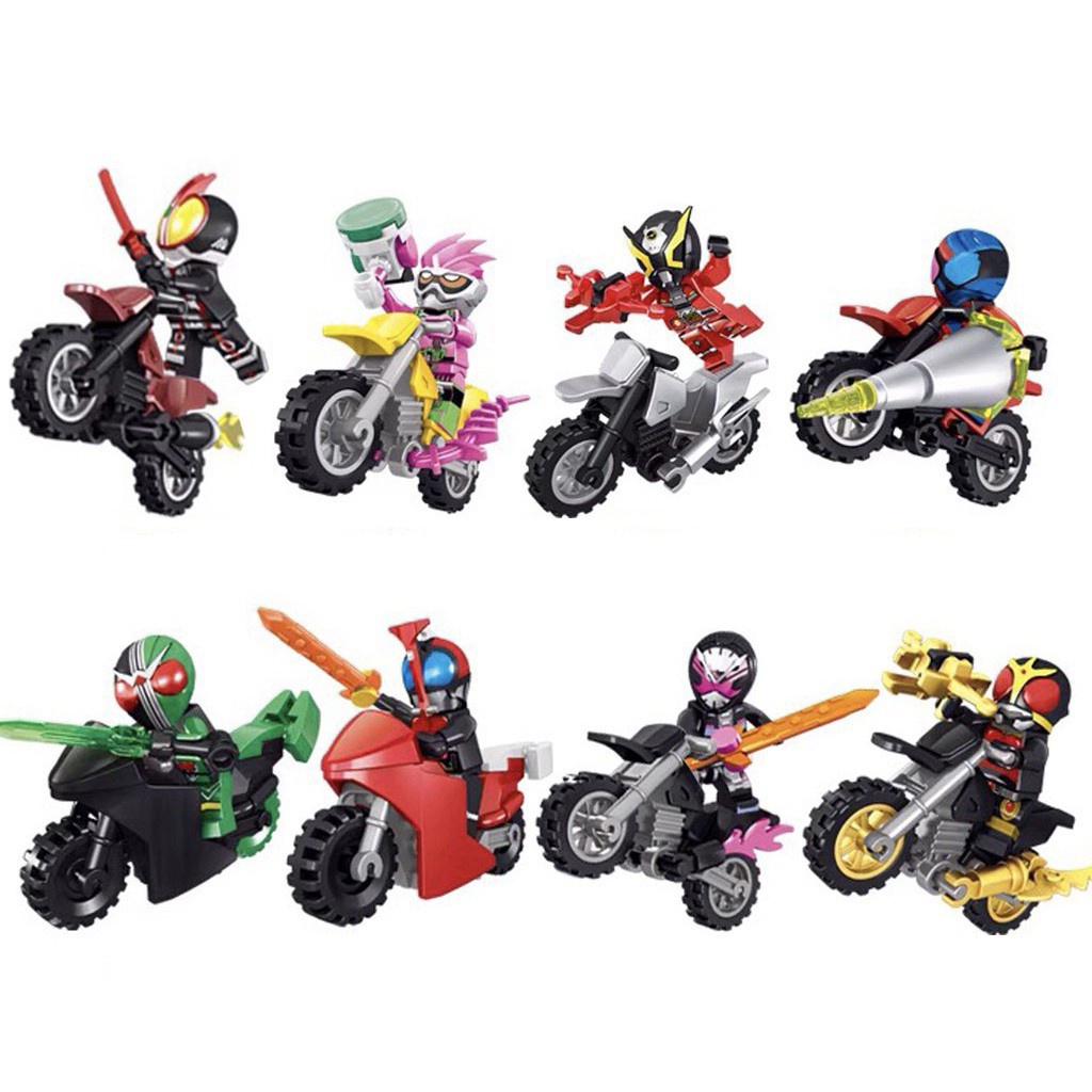 Bộ 8 nhân vật minifigures Kamen Rider 82232