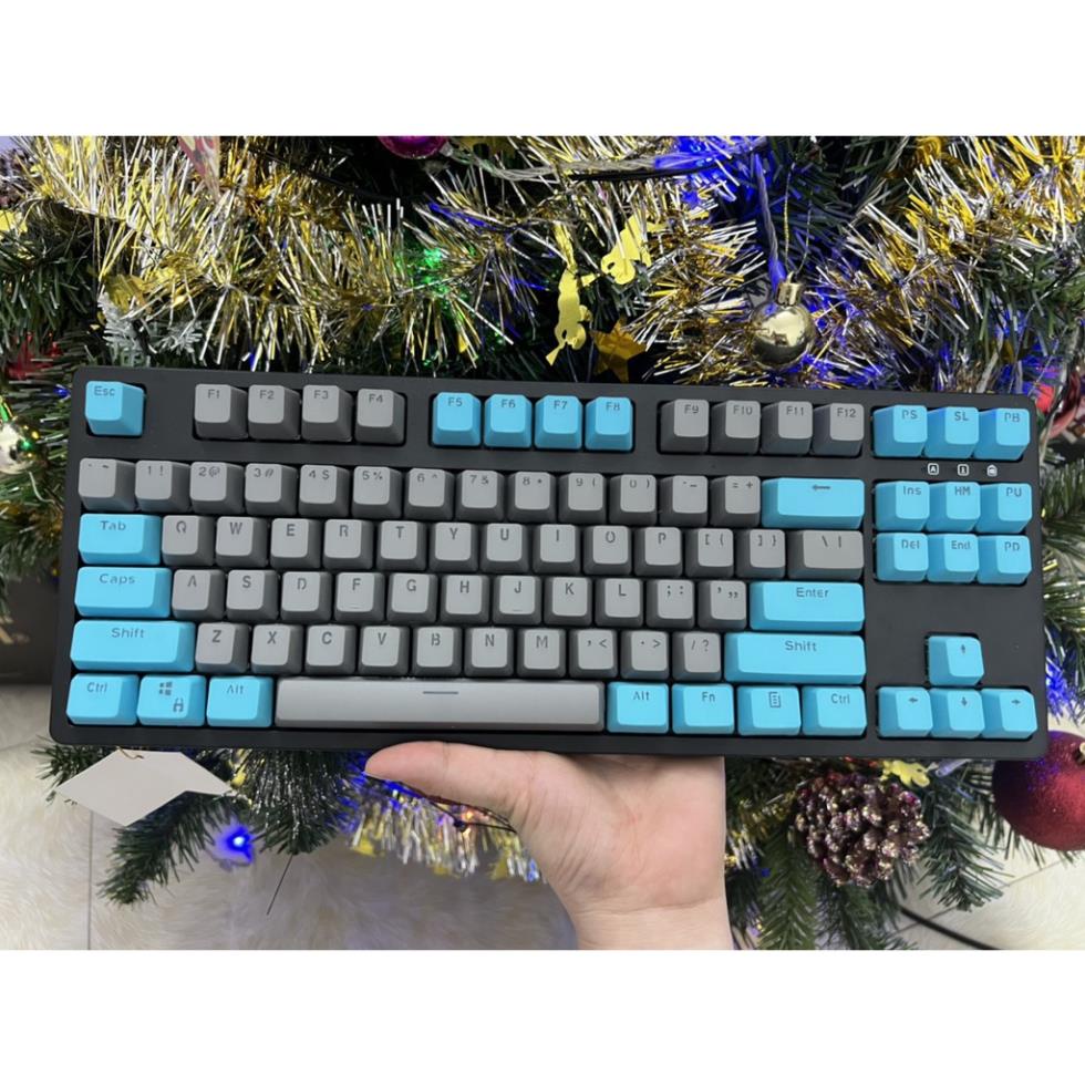 Bàn Phím Cơ EDRA EK387 Led Rainbow EDRA Switch - Dây Cap Typ C Cực Chất - Màu Đen - Phiên Bản Mới nhất 2022 - BH 2 năm