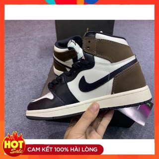 [Full box + Tặng lọ tẩy giầy ] Giày JD nâu cao cổ ảnh thật