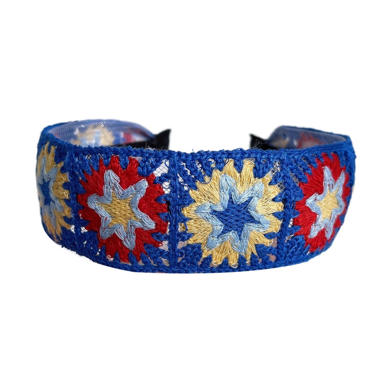 Băng Đô Cài Tóc Đan Móc Hình Hoa Thanh Lịch Cho Nữ