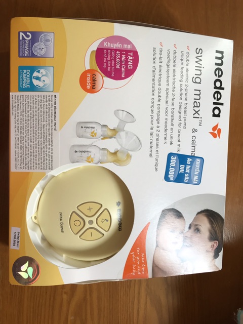 Medela Swing Maxi máy hút sữa tặng áo hút sữa rảnh tay medela