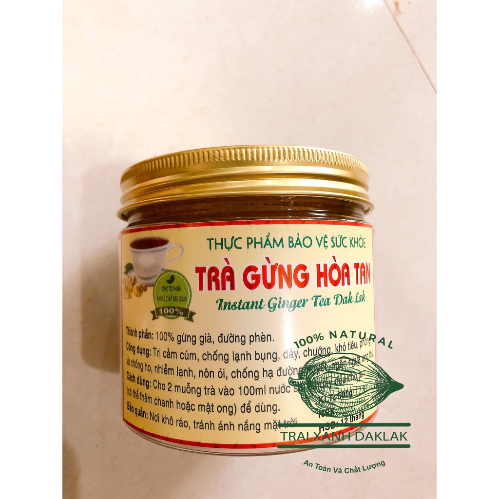 Trà Gừng cao cấp DakLak, Sản phẩm từ thiên nhiên origanic ,Trà giảm cân sạch an toàn 250/500gram