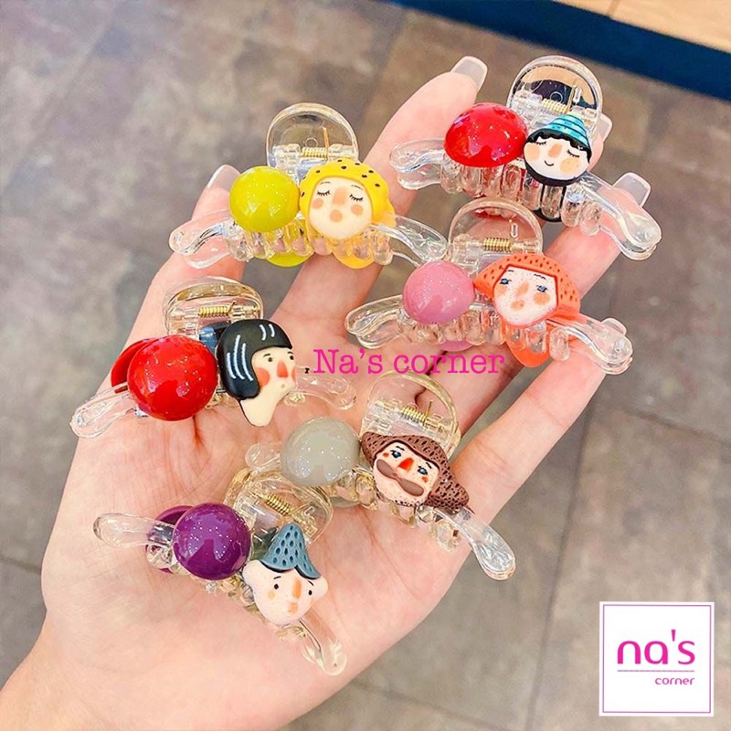 Kẹp gấp gắp tóc kẹp càng cua 8 răng ngộ nghĩnh