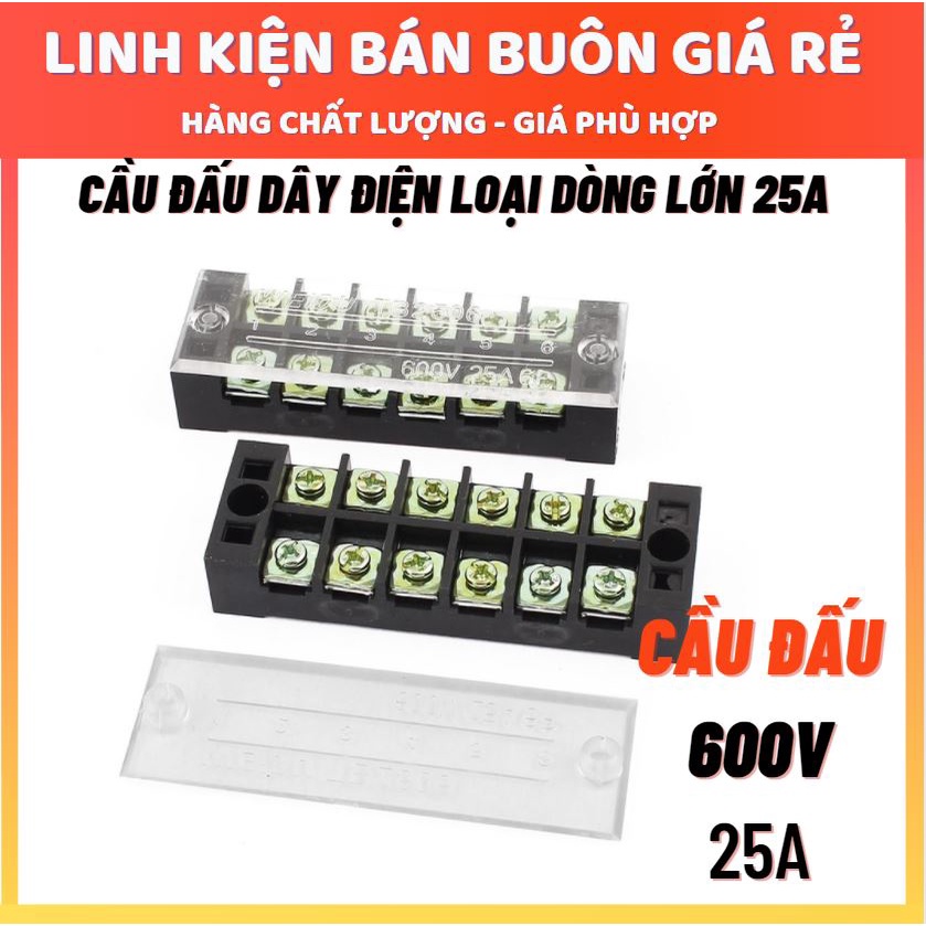 Cầu Đấu Dây Điện Các Loại 25A - Cầu nối dây điện 25A