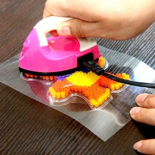 Bàn ủi mini tự làm Hama Template cho trẻ em