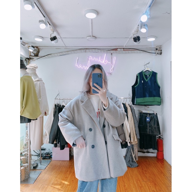 [Mã WABRHI5 giảm 15% đơn 599K] Áo khoác dạ trơn Minion Clothing form rộng, blazer phong cách Streetwear Ulzzang A2913