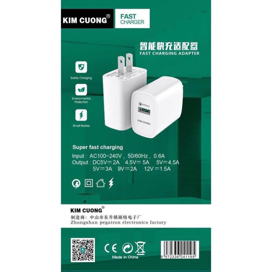 SẠC NHANH KIM CƯƠNG | 4.0 22W - K902 Hàng Chính Hãng- Việt Linh Store