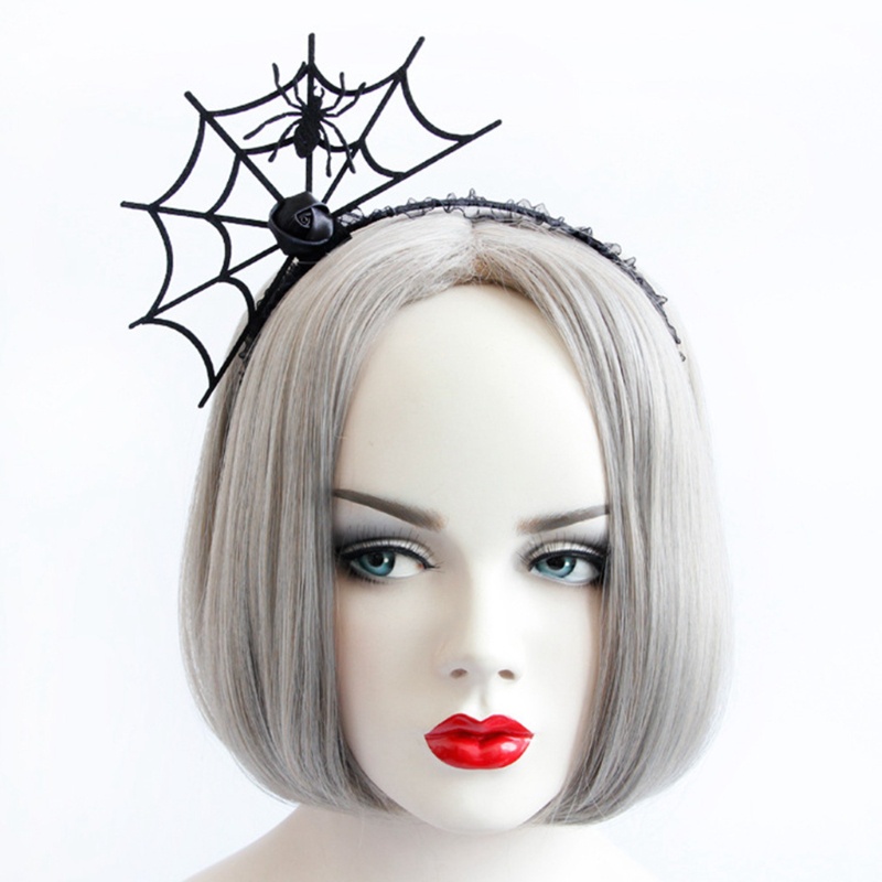 Vòng Cổ Hóa Trang Mạng Nhện Phối Ren Độc Đáo Cho Lễ Halloween