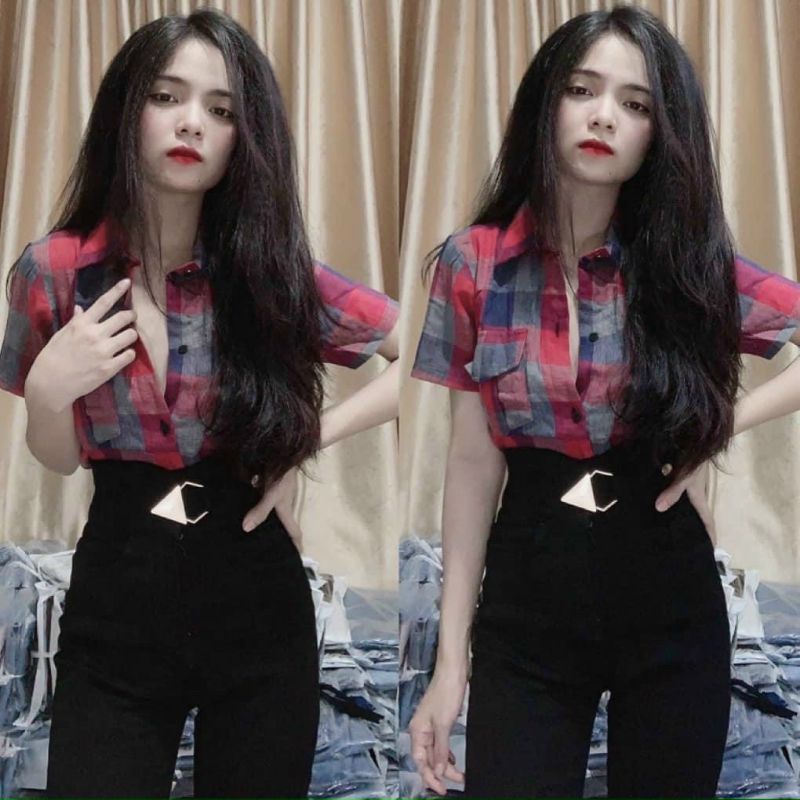 Sơ mi cotton sước sọc