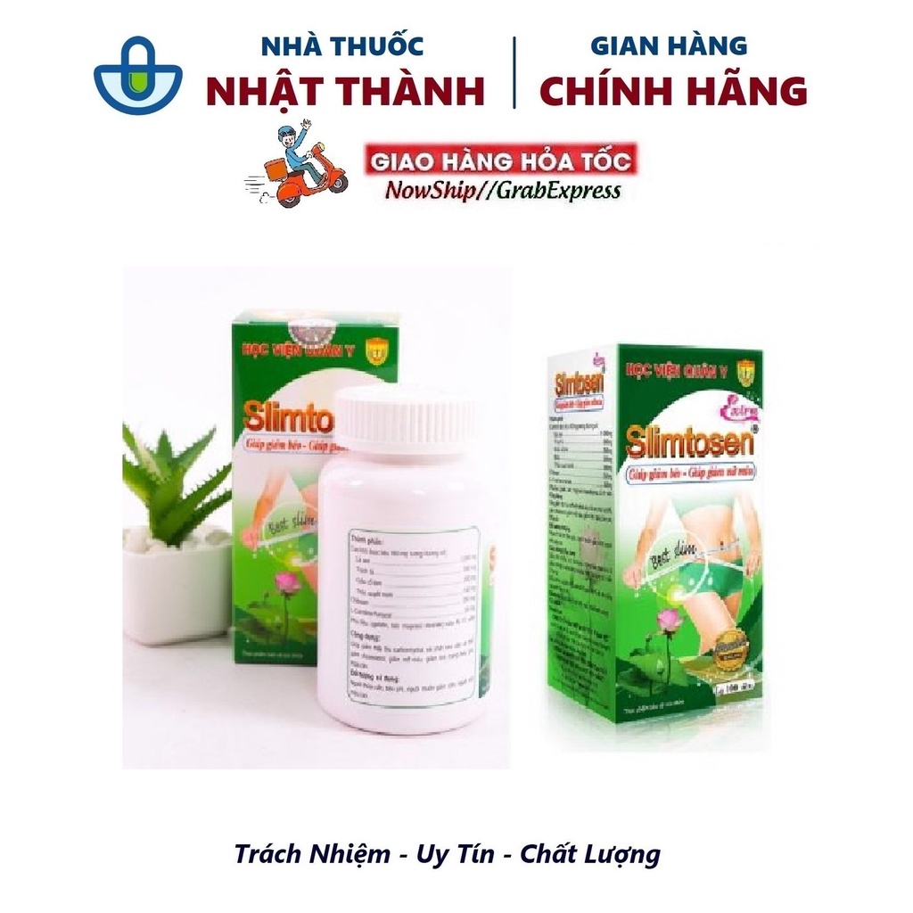 Giảm Cân Slimtosen Học Viện Quân Y (100 viên)- Nhà thuốc Nhật Thành